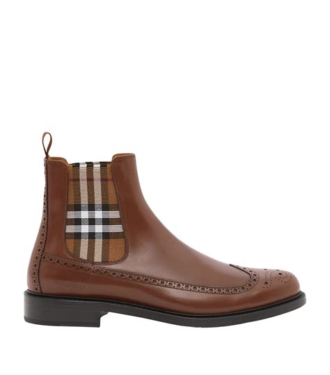 soprabito uomo burberry the chelsea|BURBERRY Leather and Rubber Chelsea Boots for Men .